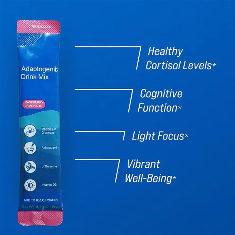 Laclassic Powdered Drink Mix,Raspberry Lemonade Flavour,With L-Theanine,Ksm-66 Ashwagandha,Magnesium Glycinate, Vitamin D3,Relaxation Supplement image number 2