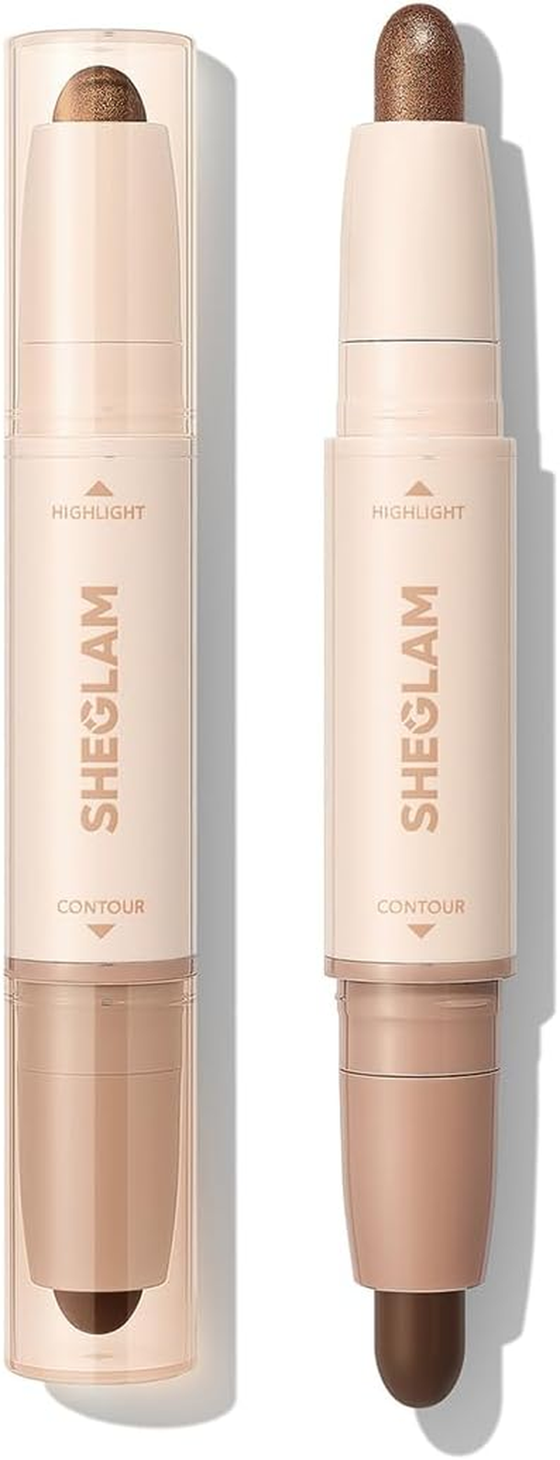 SHEGLAM 2-In-1 Contour & Highlight Stick Cream Waterproof Contour Stick-Hazelnut Latte
