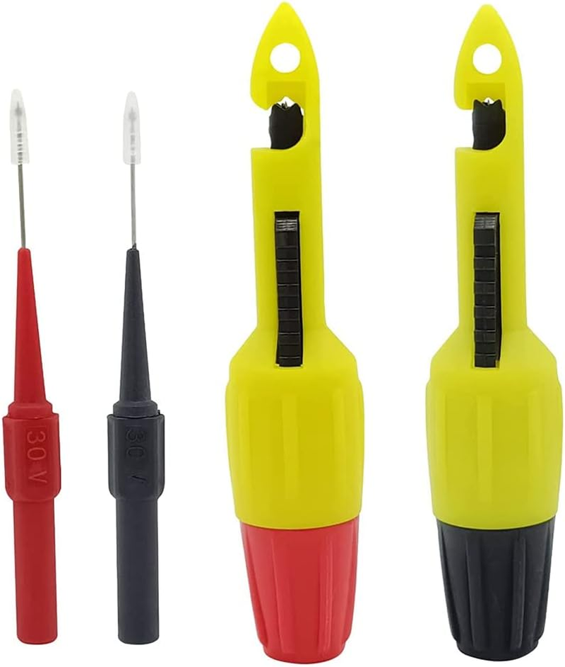 Veumoie 2 Pack Wire Piercing Probe Insulation Piercing Clip Probe with Insulated Inspection of Automotive Circuits image number 1
