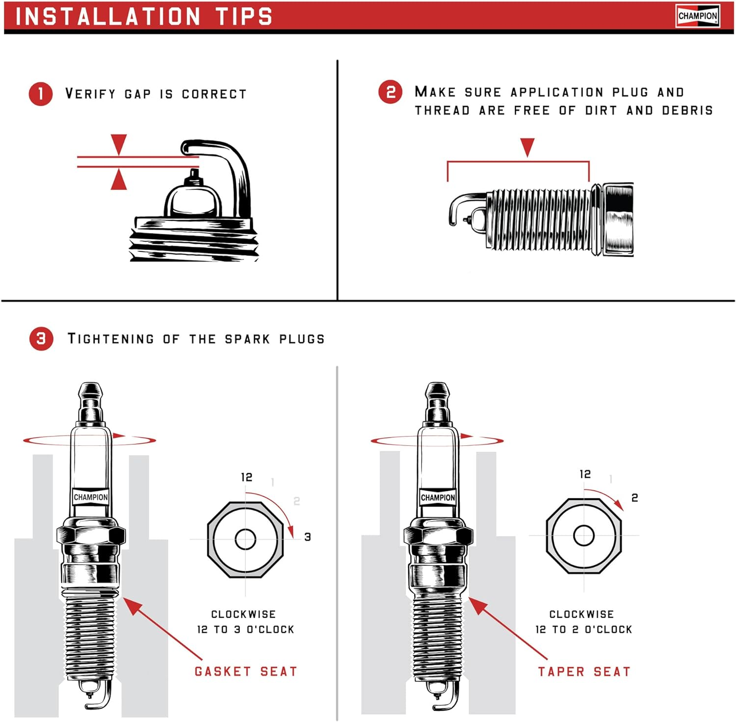 Champion Iridium 9407 (RER8ZWYCB4) Pack of 4 (UPC 037551161133) for 2006-2022 Honda Civic and Honda CR-V image number 1