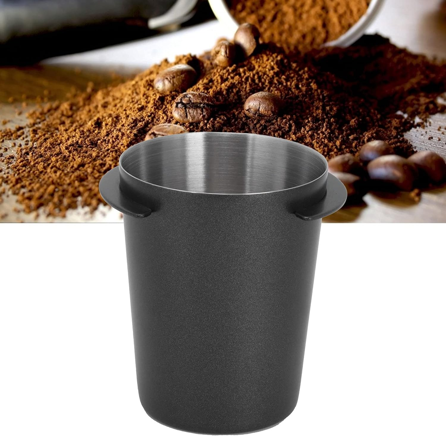 Dosing Tool, Washable Coffee Making Supplies DIY Dosing Cup 58Mm Grinder for Coffee Shops and Home (58Mm Black) image number 1