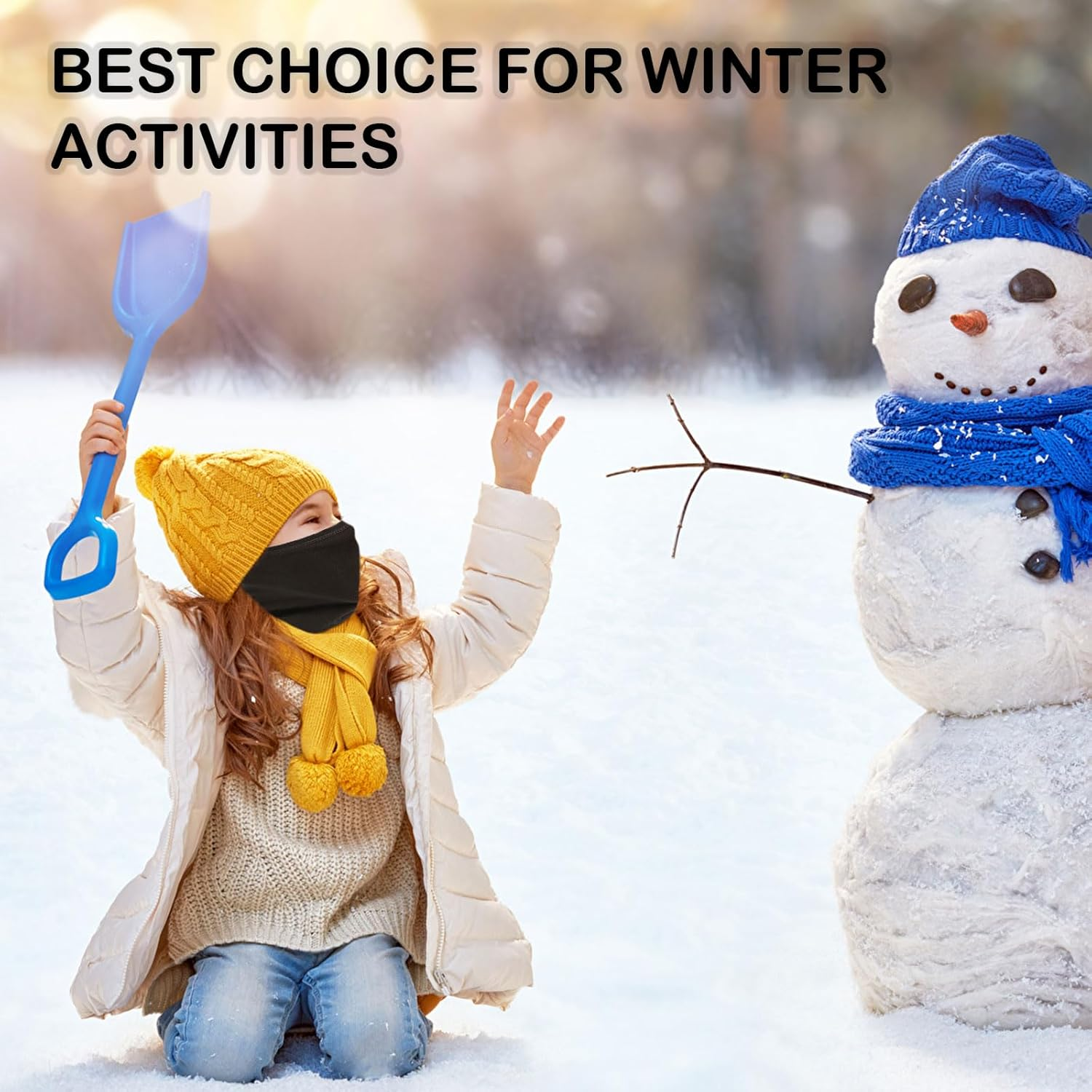 SKHAOVS 3 Pack Winter Kids Neck Warmer, Kids Neck Scarves for Boys Girls, Kids Snood Kids Neck Warmer, Kids Scarf Toddler Scarf Kids Snood Scarf Windproof Warm Scarf for Outdoor Sports image number 4