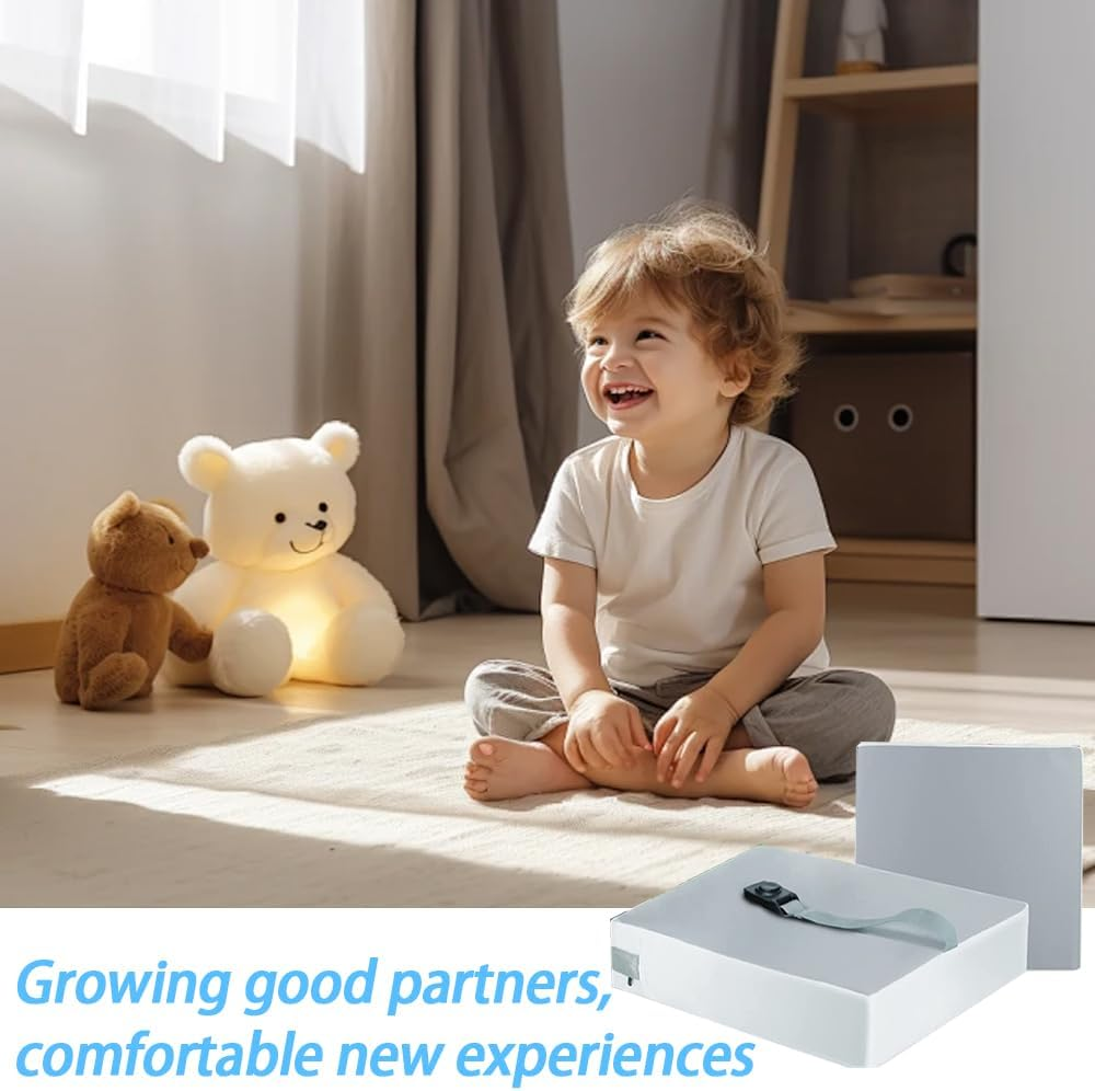 Portable Toddler Booster Seat,Increasing Booster Cushion,Adjustable Seat Belt,Removable Chair Booster,Seat Pad,Soft Seat Mat,For Dining,Learn,Camping,Play