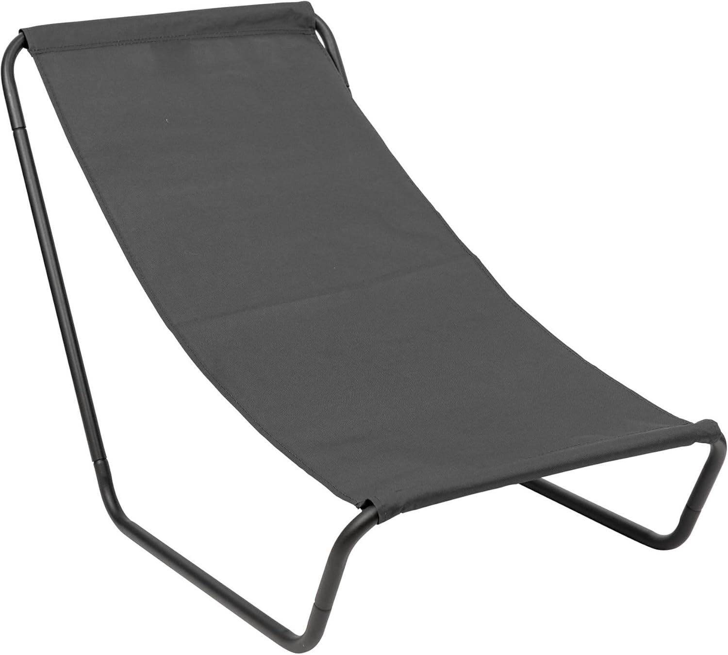 Harbour Housewares Folding Sun Loungers - Beige - Pack of 2 - Canvas Outdoor Lawn Sunlounger Chair Lightweight Portable Chair for Garden, Beach, Picnic, Fishing