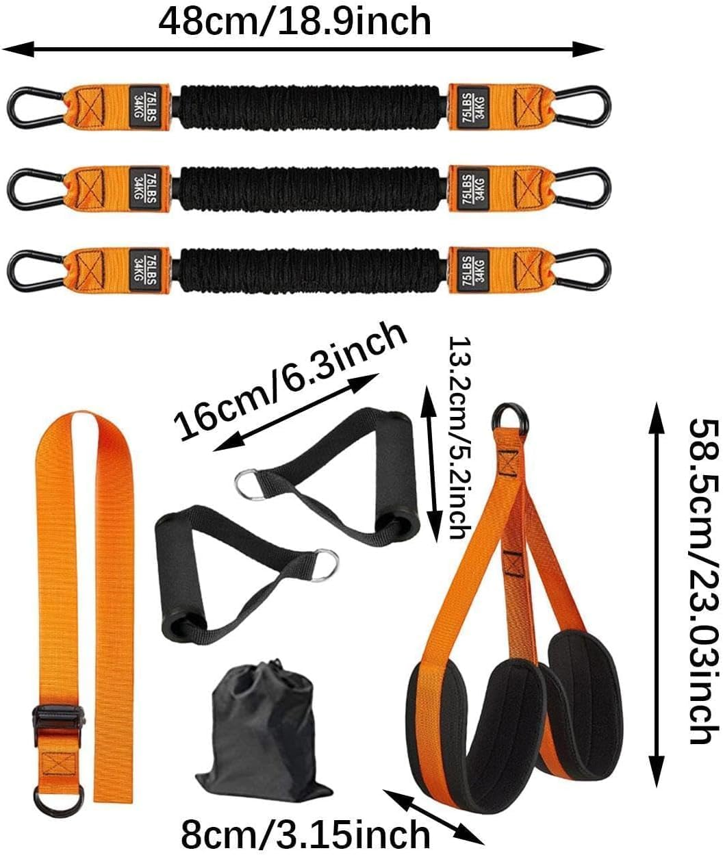 Adjustable Heavy Duty Pull up Assist Equipment, Exercise Bands with Handles, Fitness Bands Set for Working Out, Weight Bands for Muscle Training, Strength, Yoga, Home Gym Equipment image number 1