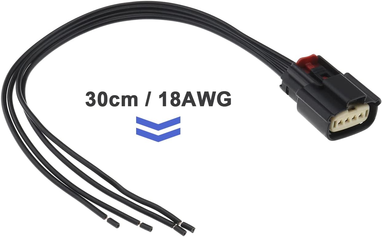 Emagtech 2PCS Car Rear Tail Light Plug Connector Wiring Harness Compatible with Astra K MK7 2015-2022 18AWG 30Cm Car Rear Tail Light Prewired Repair Cable image number 2
