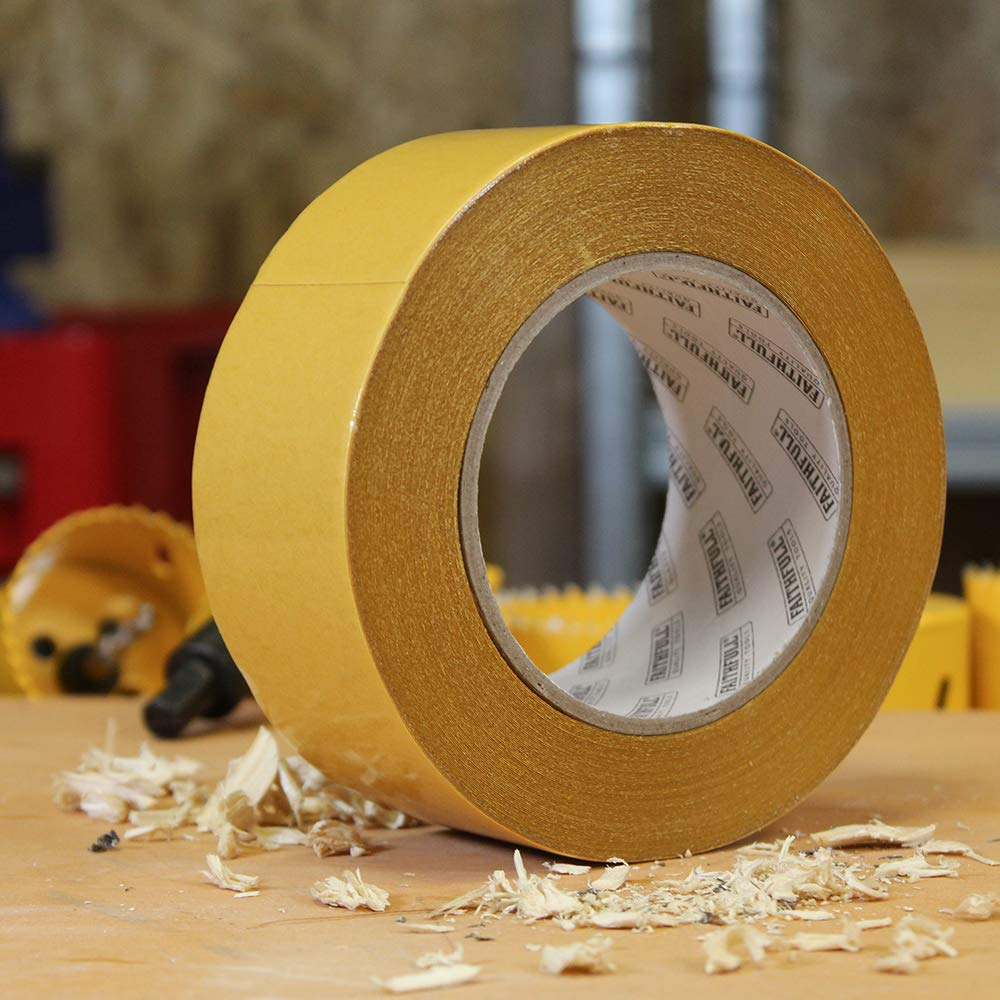 Faithfull TAPEDS Double Sided Tape Heavy-Duty 50Mm X 25M image number 1