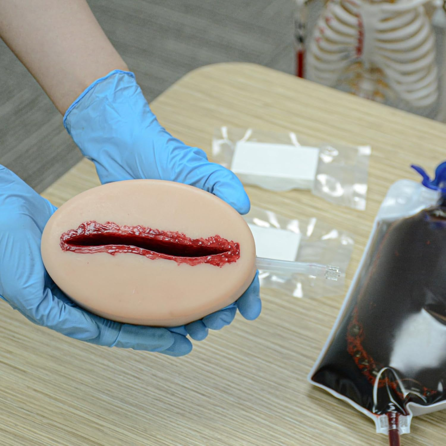 Mededuquest Laceration Wound Packing Trainer Kit, Stop the Bleed Training Kit, Bleed Control Kit for Medical Classes - Carrying Bag image number 2