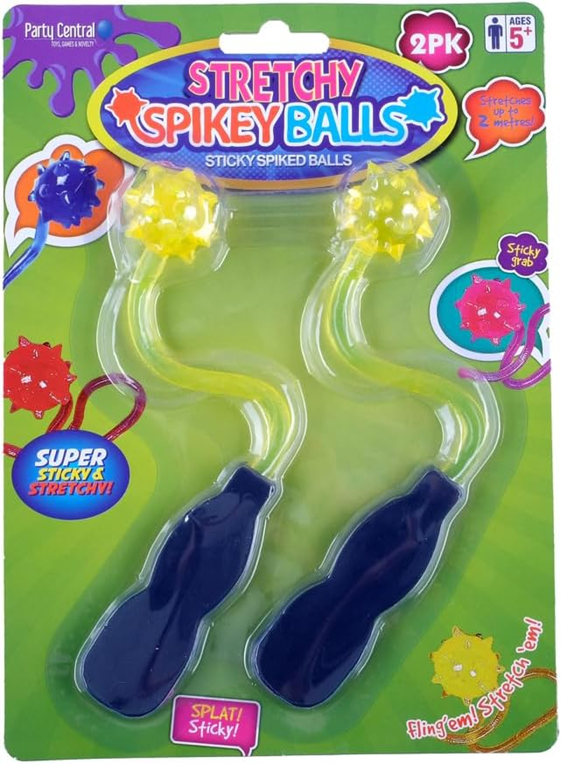 Party Central Sticky Stretchy Spikey Snapper Slapper Ball (Pack of 2) image number 3