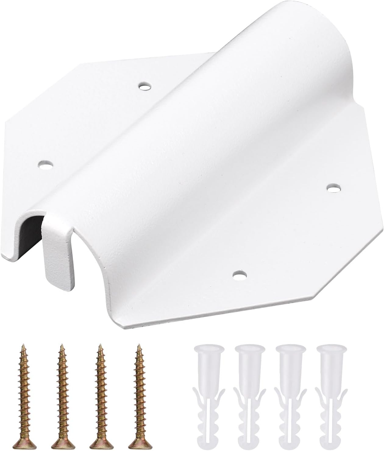 PEUTIER Side Mount Flag Pole Holder, outside House Flag Pole Bracket Set with Screws and Expansion Tubes Outdoor Side Mount Flag Pole Bracket for House Porch Wall Yard image number 2