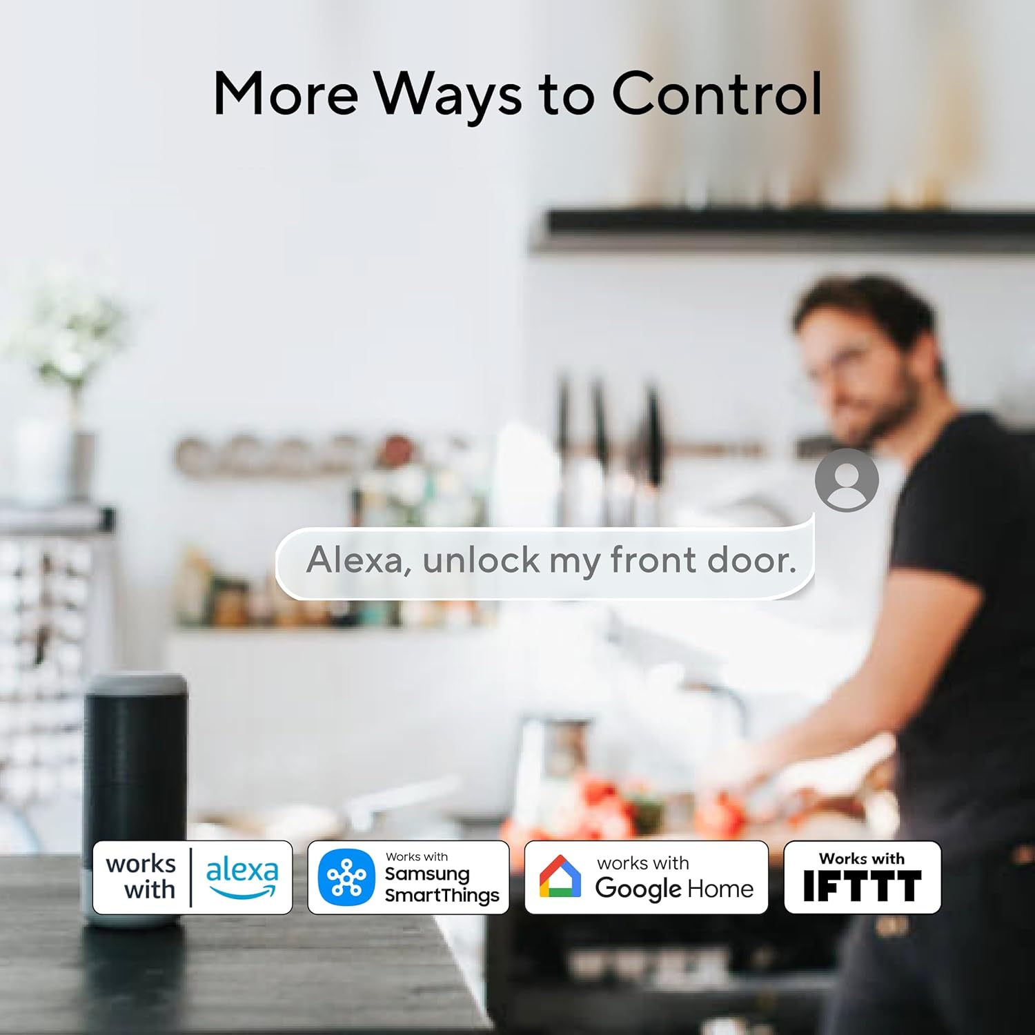 ULTRALOQ Latch 5 Smart Lock - Built-In Wifi Smart Fingerprint Door Lock - Biometric Keyless Entry Door Lock with App - Digital Keypad Door Handle Lock - Smart Locks for Front Door - App Remote Control