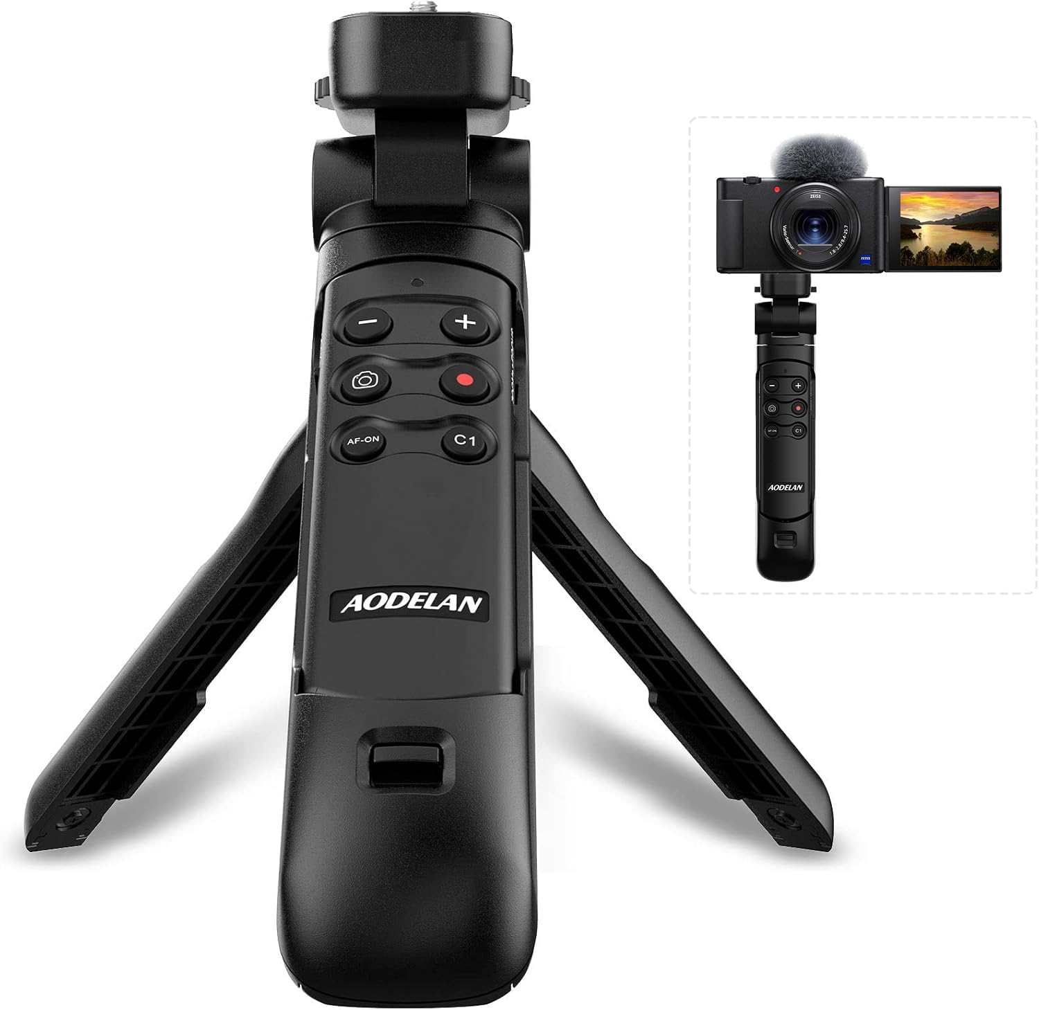 Wireless Shutter Release Camera Remote Contral Shooting Grip and Tripod for Sony ZV-1, A7 III, A6600, A7C, A7R IV. Replace GP-VPT2BT image number 3