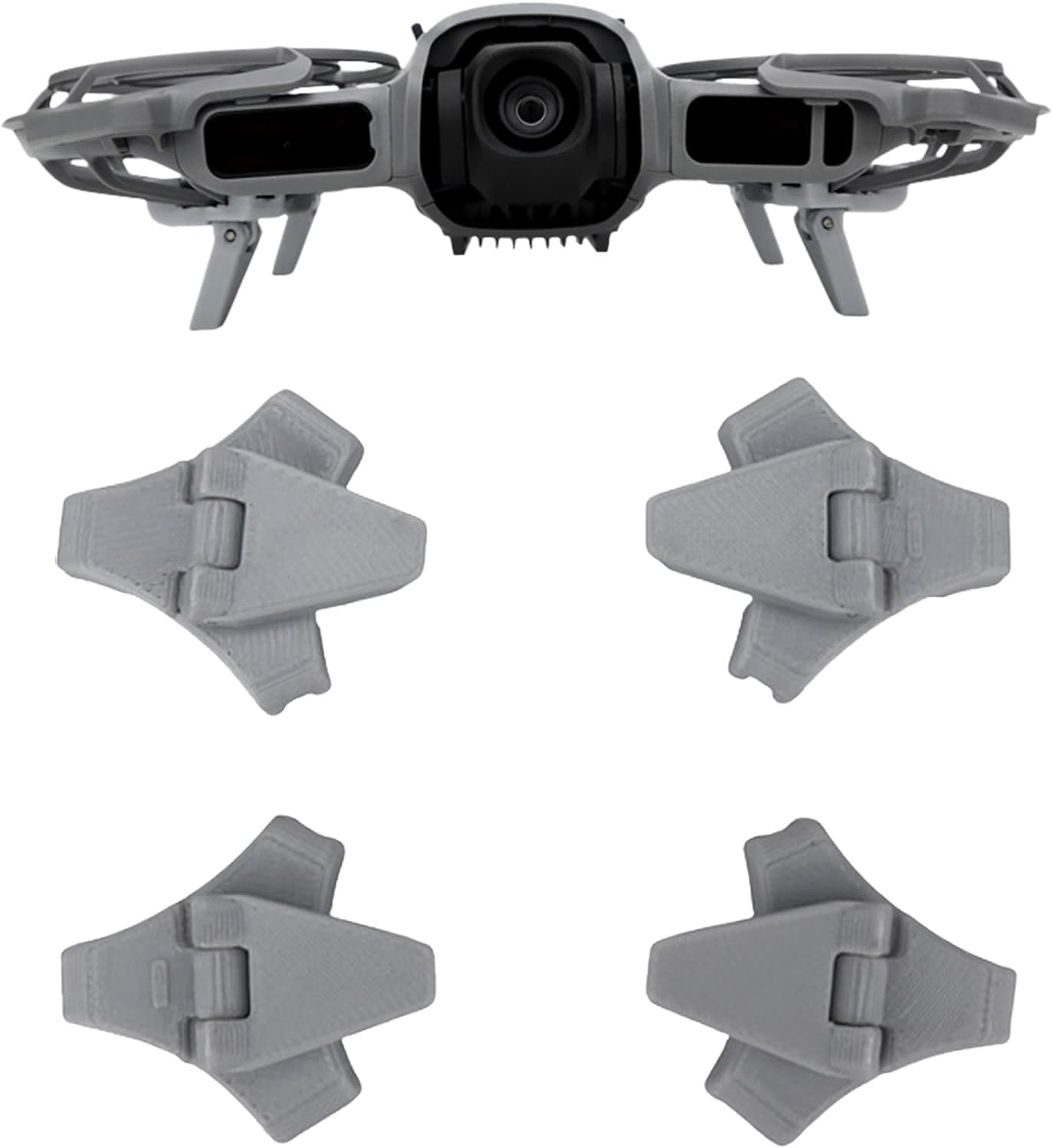 Landing Gear for DJI NEO 2 Drone, Lightweight Durable Plastic Portable Folding Stand,Anti-Scratch Protector Bracket for DJI Neo 2, Drone Accessories (Grey) image number 6