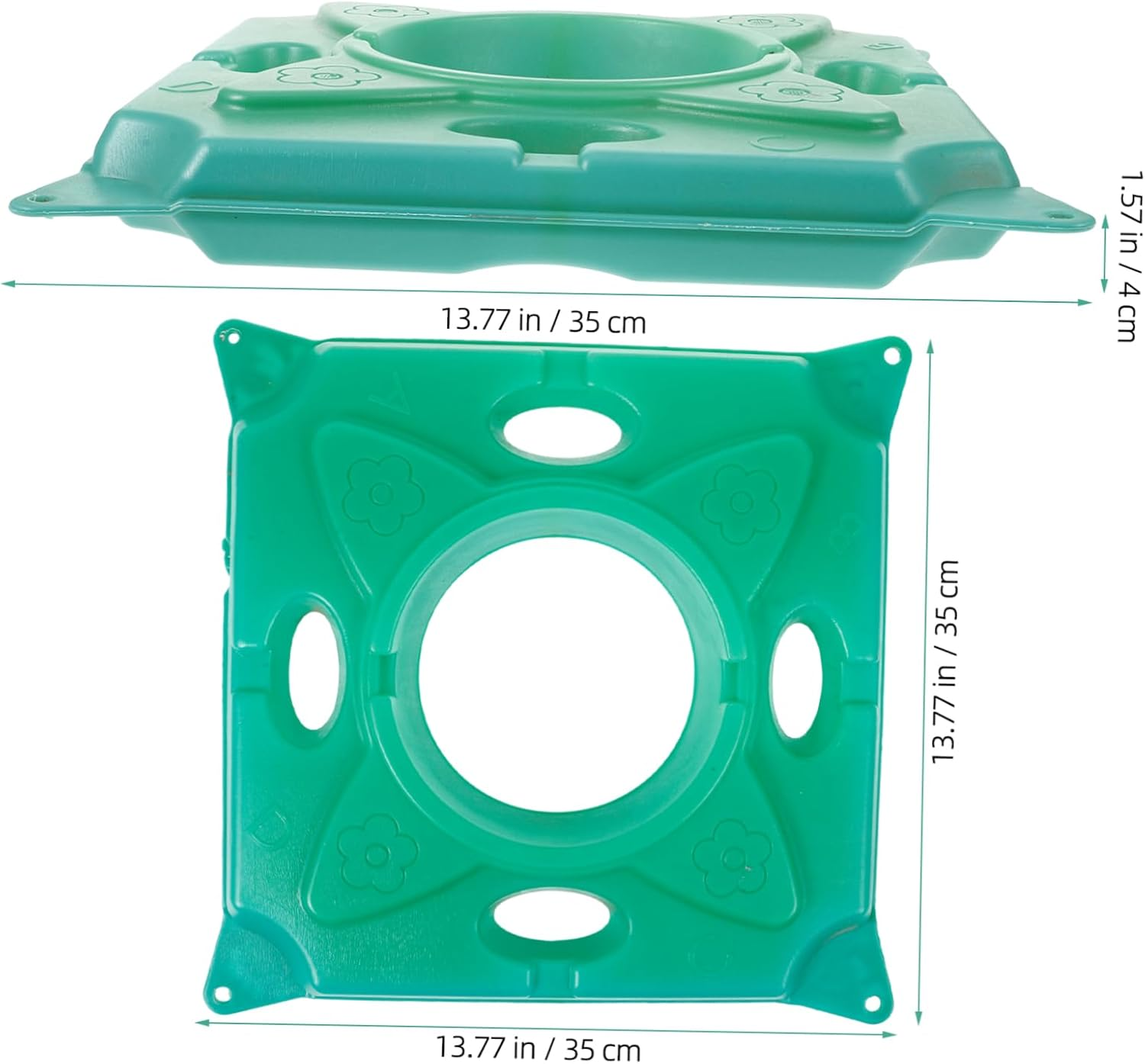 Floating Wetland Plant Raft Hydroponics Accessory 33X33X5Cm Artificial Aquatic Plant Island for Pond Ecosystem Gardening image number 5