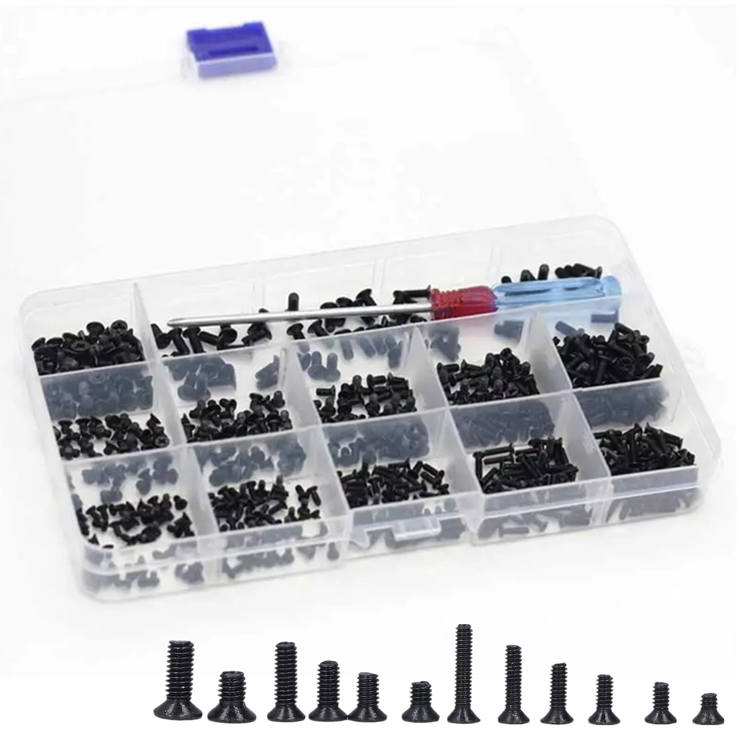 600Pcs M2 M2.5 M3 Laptop Screws, Laptop Notebook Computer Screws Set Kit for IBM HP Dell Samsung Sony Toshiba Gateway Acer Lenovo (12 Sizes) image number 5