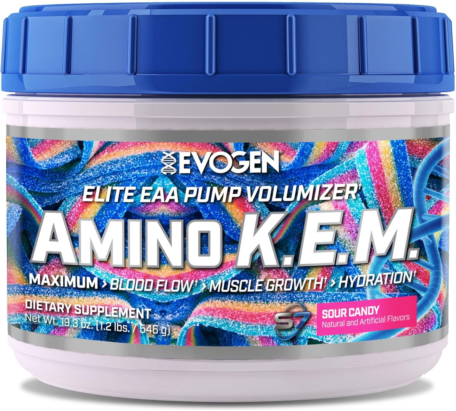 Evo Amino K.E.M, EAA Powder, Tropic Thunder 464 G (30 Servings) image number 1