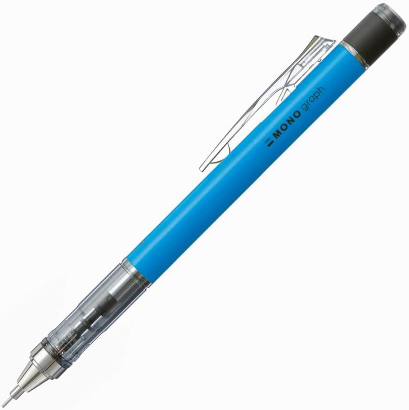 Tombow Mechanical Pencil, Monograph 0.5Mm, Neon Blue (DPA-134B)