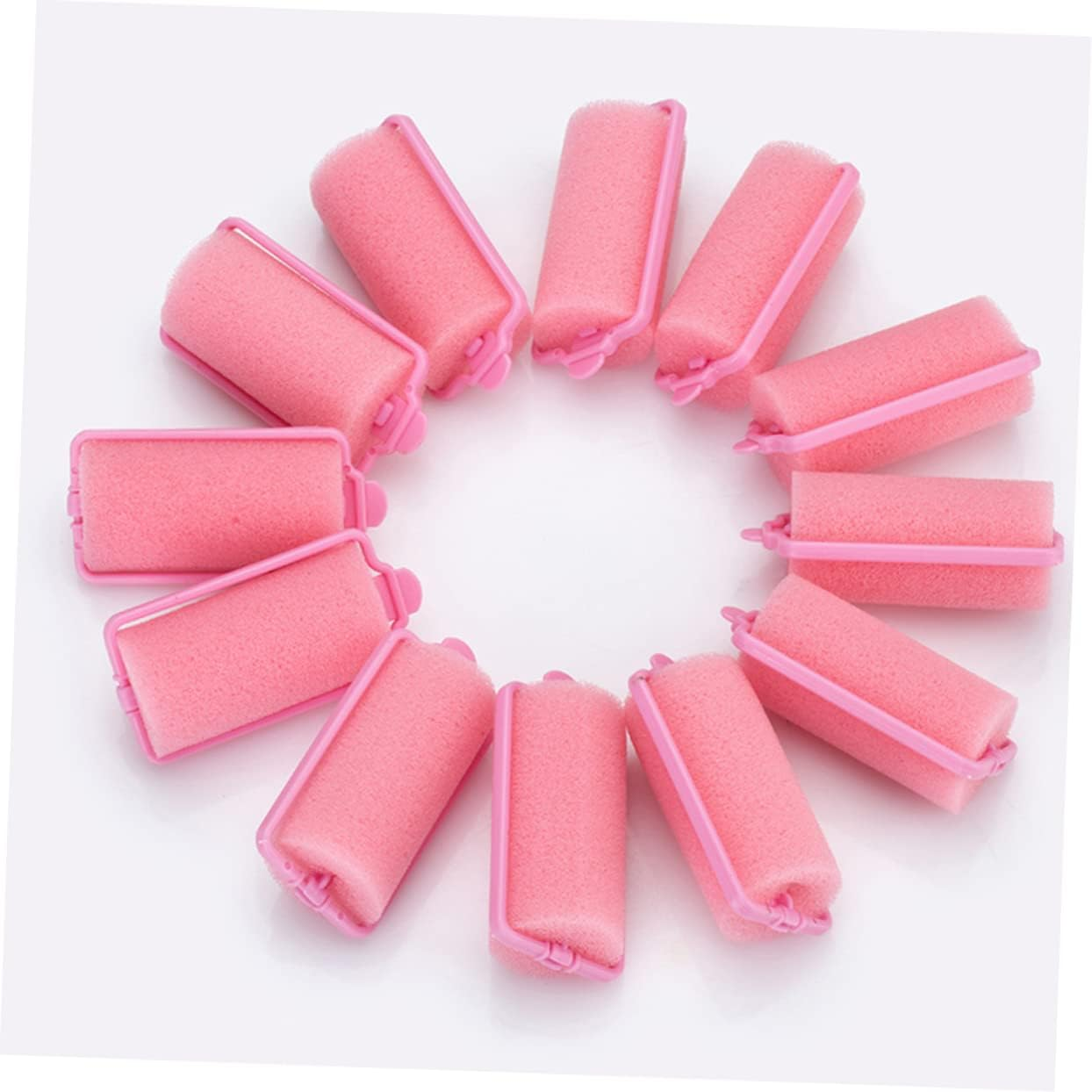 24Pcs Sponge Roller Foam Rollers Hair Curlers Hair Flexible Curlers Sponge S for Foam S for Dressing Tools - Pinkx3Pcs image number 5