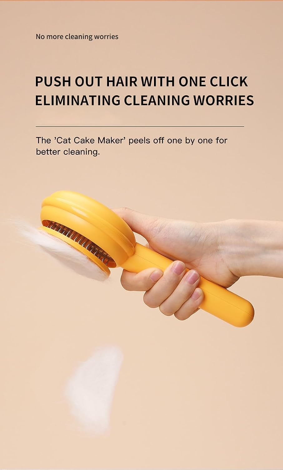 Cat Brush,Grooming Brush for Sheddingn,Long or Short Haired Cats,Cat Brush with Release Button, Comb for Kitten Rabbit Massage Removes Loose Fur(Avocado Green) image number 6