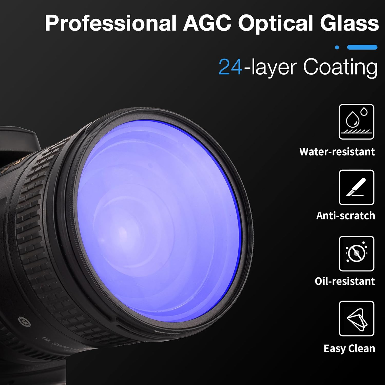 Walkingway 77Mm Retro Soft Filter Film Camera Effect Vintage Pro-Mist Warm Diffusion Lens Filter for Portrait Architecture Landscapes image number 5