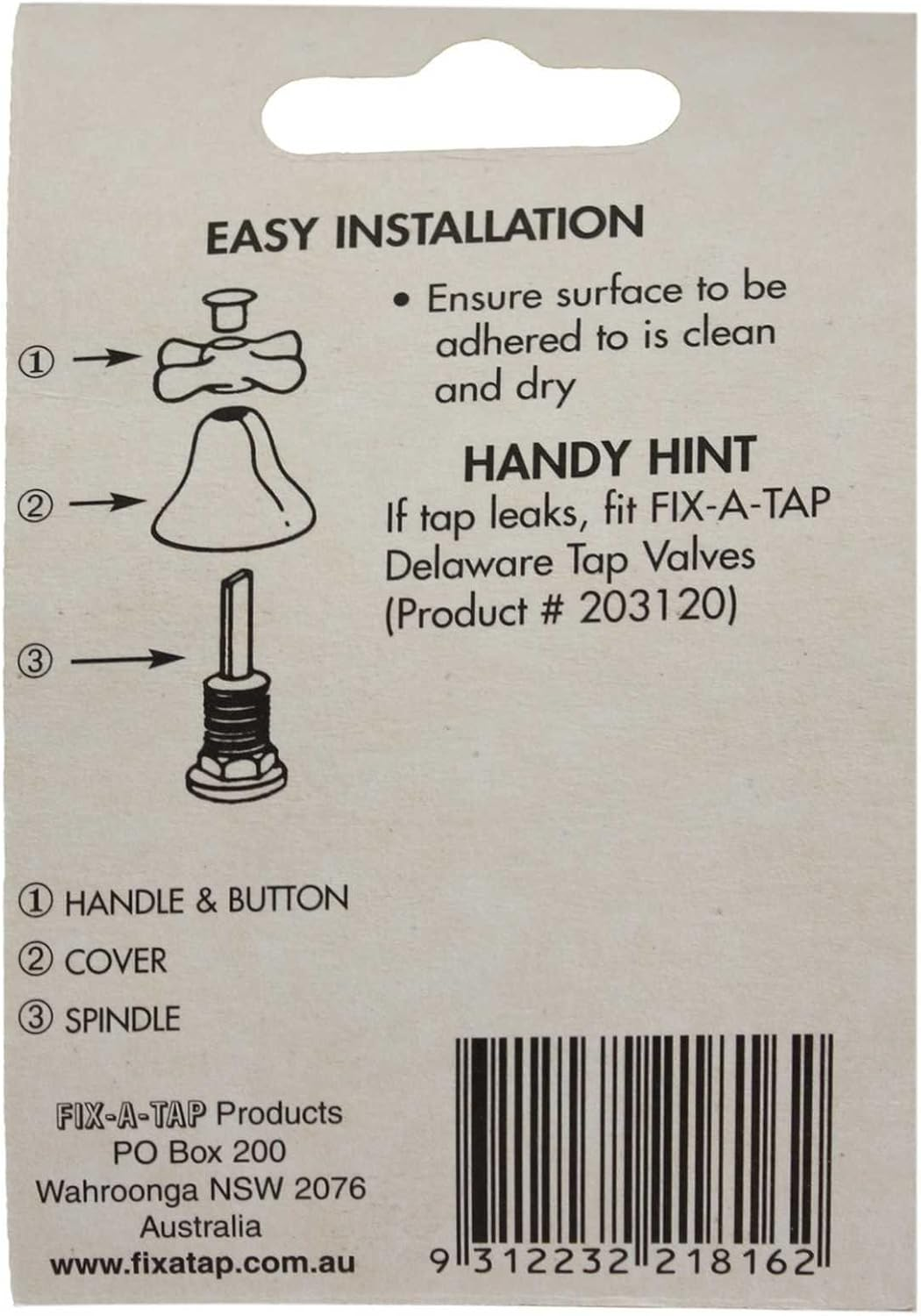 Fix-A-Tap Self Adhesive Indicators Button, 19 Mm