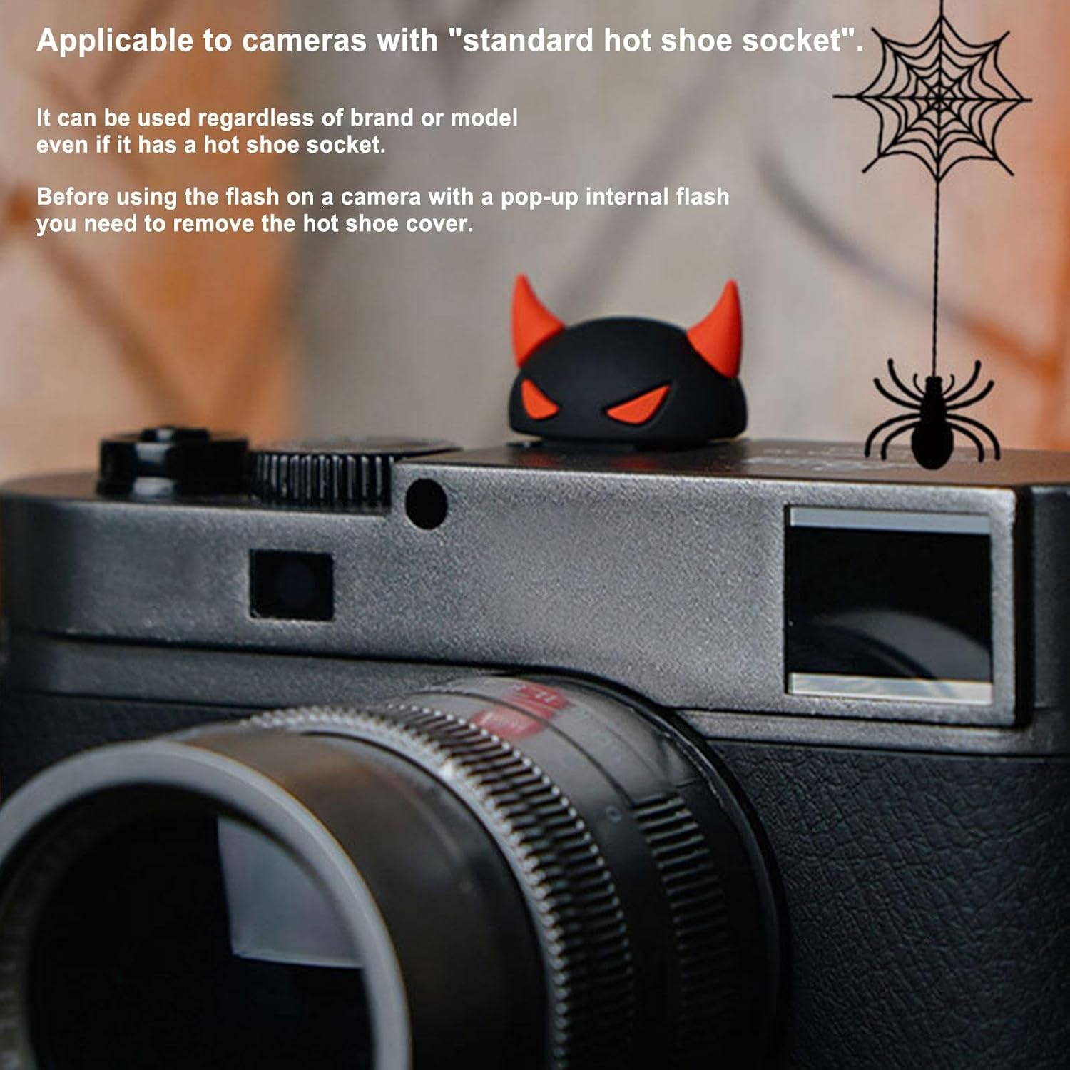 Camera Hot Shoe Cover - Protective Hot Shoe Cap for DSLR Cameras, Camera Accessory | Durable Camera Shoe Protector, Hot Shoe Cover, Weatherproof DSLR Cap, Flash Mount Protection image number 1