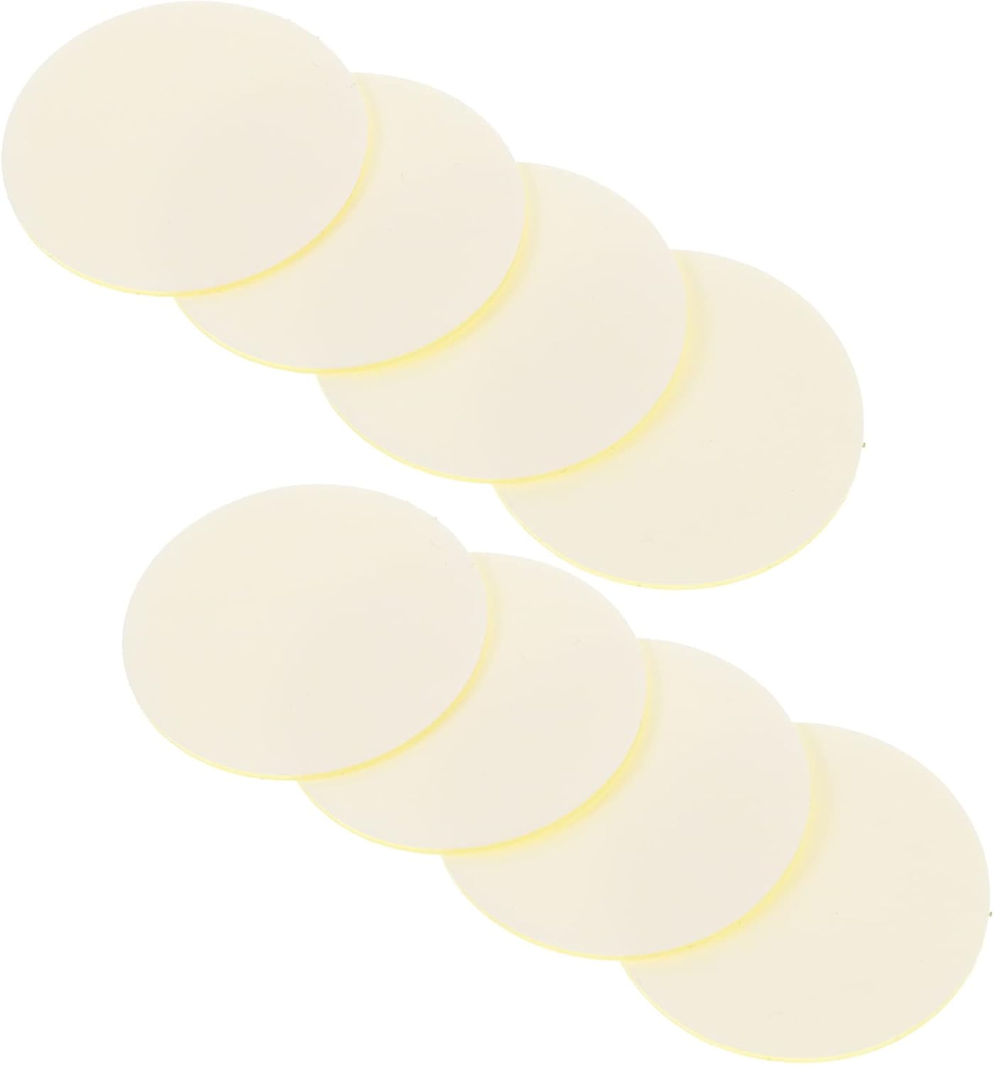 NUOBESTY 24Pcs Little Yellow Base Film round Pads Double Sided Adhesive Stickers Self Adhesive Double Sided Mounting Tape for Home Car Office