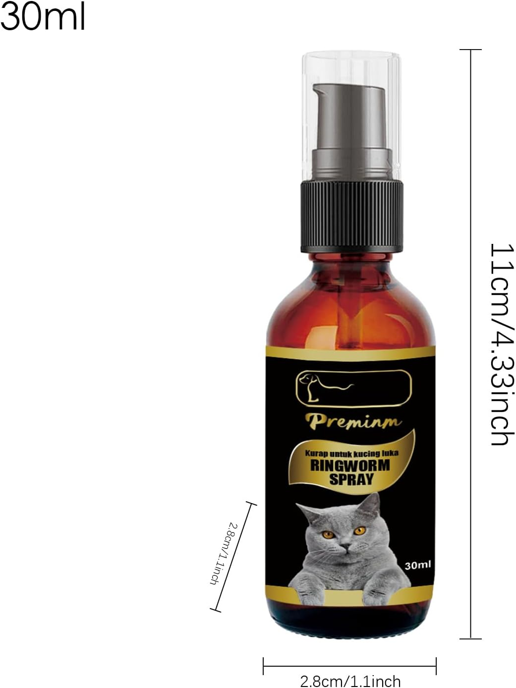 Pet Itch Relief Spray - Natural Anti-Itching Ringworm Spray - Safe Non-Irritating Pleasant Smell Pet Care Spray for Cats, Birds, Hamsters, Dogs Maijia image number 3