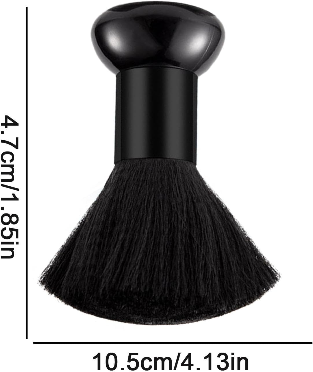 Barber Duster Brush - Benuola Barber Duster Brush Nail Dust Remover Brushes | Soft Nylon Bristles, Nail Tools, Barber Face Hair Brush - Black image number 4