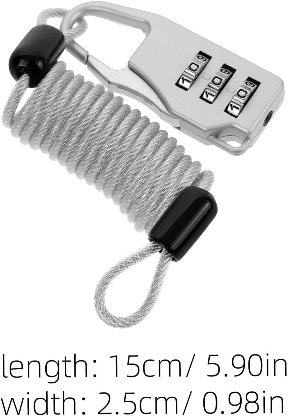 Baluue Theft Wire Rope Cable Lock for Luggage Backpacks and Travel Gear Combination Lock Feature Secure Your Belongings during Outdoor Trips Daily Use image number 2