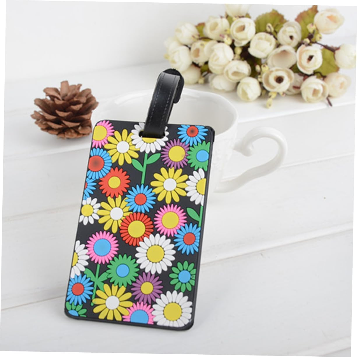 BUTIFULSIC 8Pcs Korean Version Luggage Tag Travel Accessories Baggage Labels Bright PVC Id Tags for Suitcases image number 3