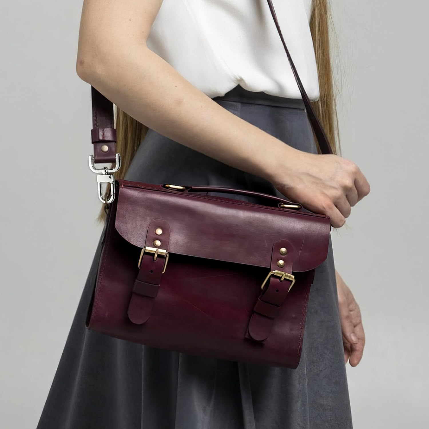 9 PCS Swivel Snap Hooks Detachable Snap Hook Swivel Clasp Purse Strap Clip Bag Making Supplies and Hardware (Colorful)