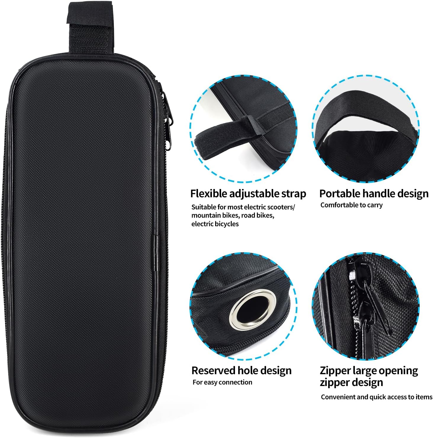 Ebike Controller Bag, Electric Scooter Battery Hanging Storage Bag, E-Bike Controller Battery Liion Bag for E-Bike Brushless Motor(27 * 9.5 * 7Cm)