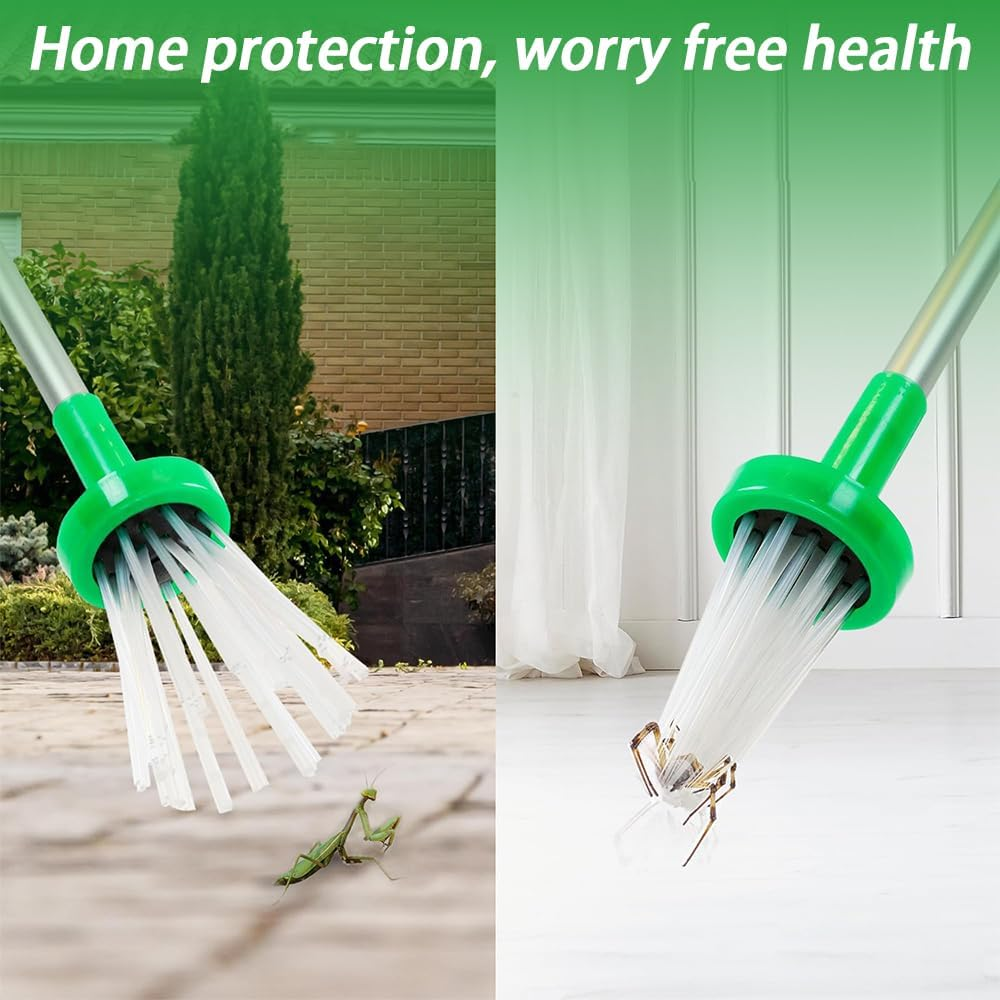Long Handle Spider Catchers, Bug Insect Catchers, Extra Long Insect Catchers, Spider Trap Tool, Pickup Tool, Insect Remover (Green) image number 6