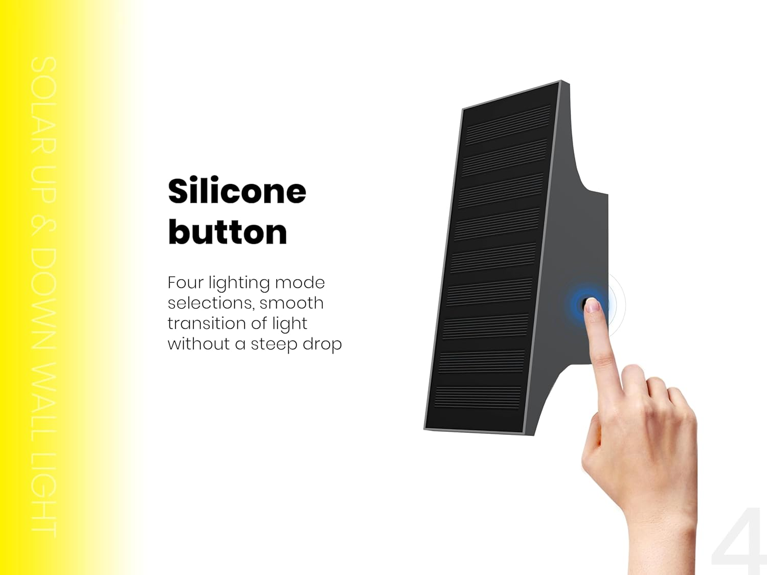 Forge Solar-Powered 700LM Outdoor Single Beam up & down Wall Light image number 5