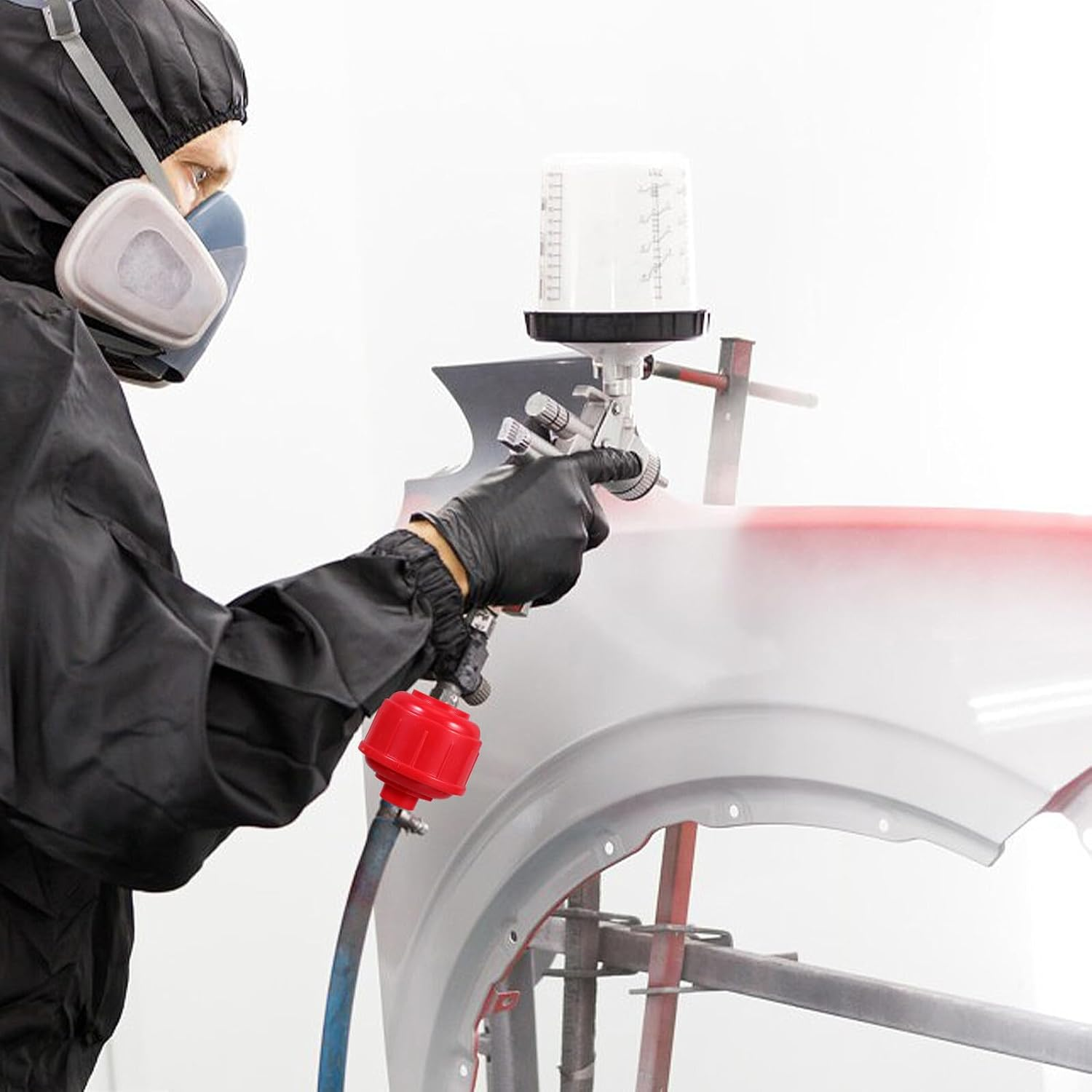 KONTONTY 4Pcs Air Compressor Paint Sprayer Accessories with Water Separator Ball High Performance Filter Trap for Uniform Automotive Paint Application and Equipment Maintenance