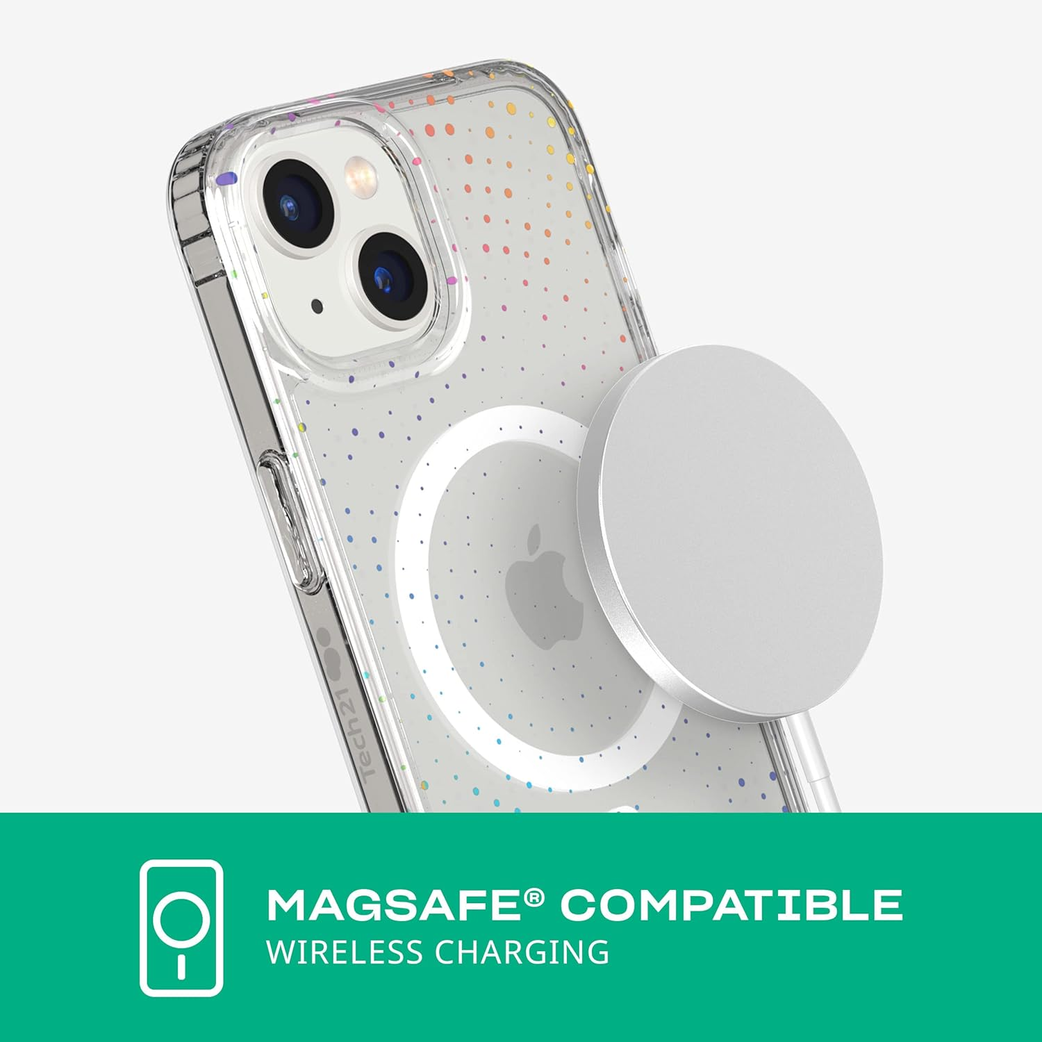 Tech21 Iphone 14 Evo Sparkle Compatible with Magsafe&reg; &ndash; Glittering & Scratch-Resistant Phone Case with 12Ft Multi-Drop Protection image number 6