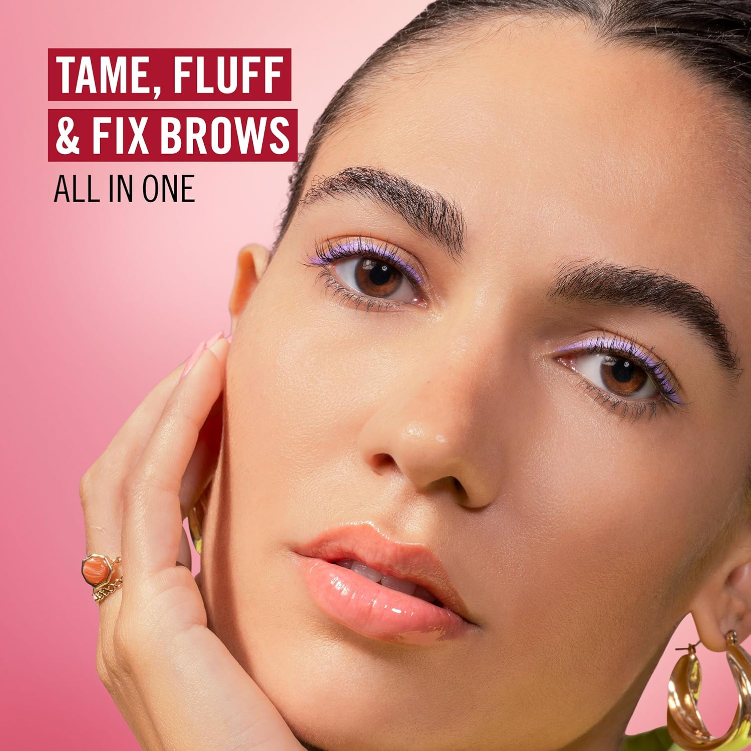 Rimmel Wonder'Freeze Brow Lamination Gel, 001 Clear, Brow Wax, Sculpts Brows, Lightweight, Vegan Formula