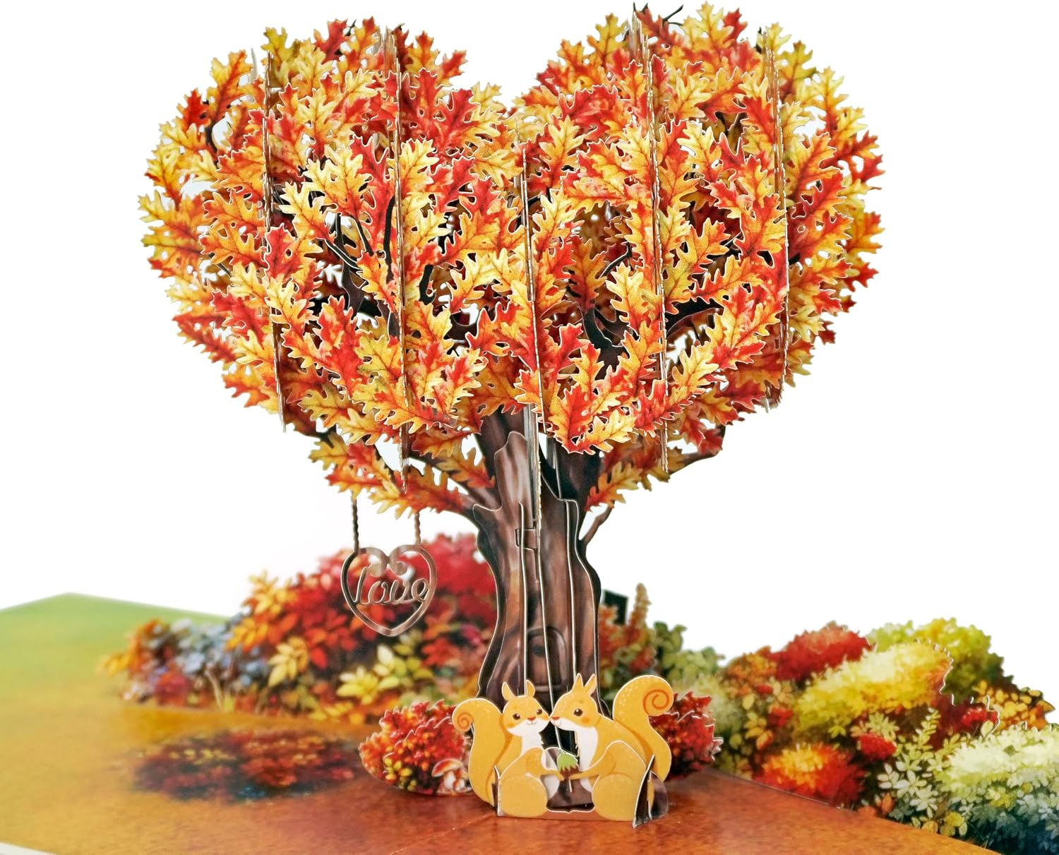 CUTPOPUP Bluejay Couple, Anniversary Card Pop Up, Valentines Day, Wedding, Engagement, 3D Greeting Card (Bluejay Couple-Heart Shape) LO179AU1520