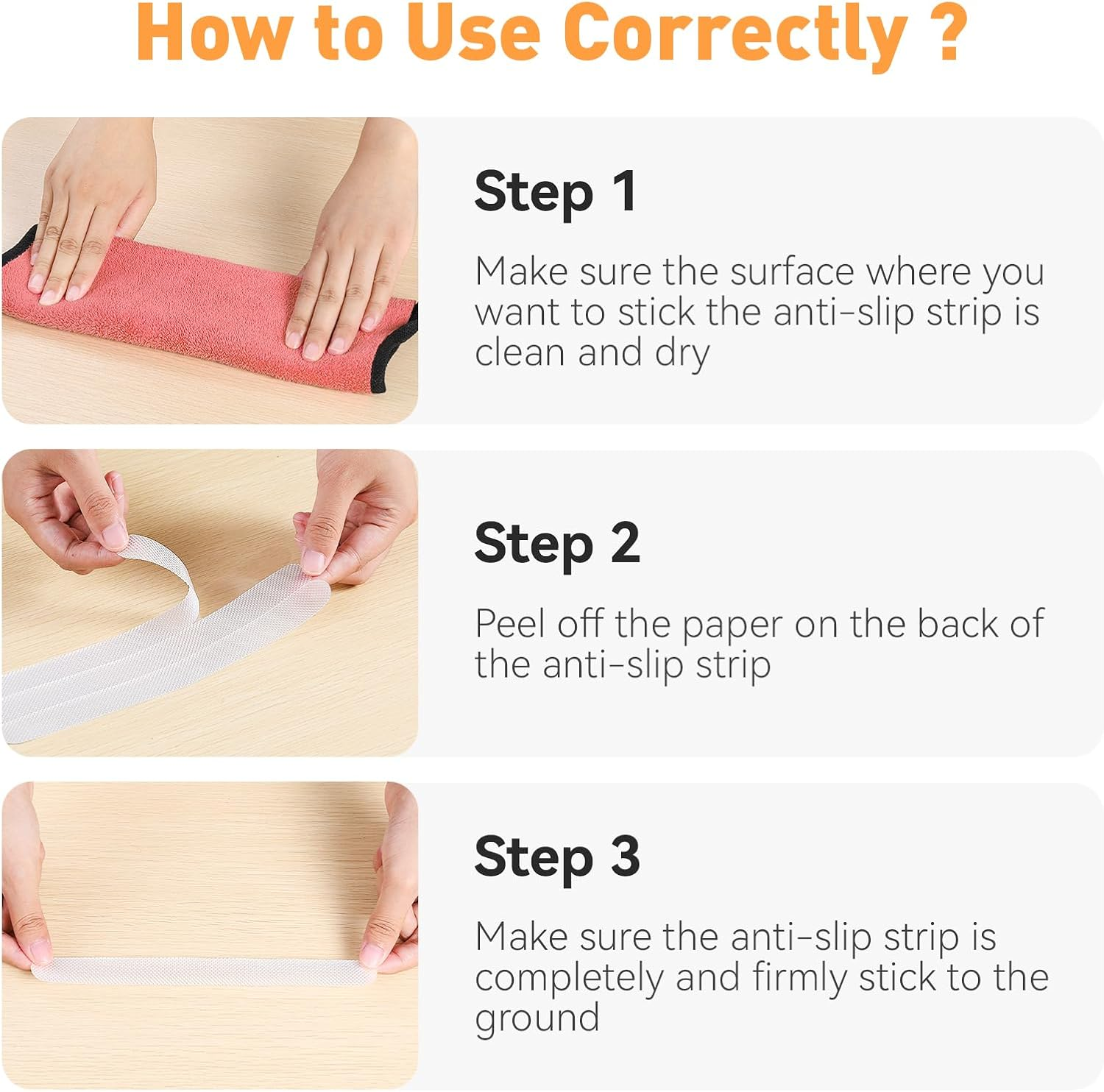 AGPTEK 36PCS Bathtub Non Slip Stickers, Anti-Slip Shower Strips with Strong Adhesive for Bath Tub Shower Bathroom Edge of Swimming Pool Stairs Ladders Boats, Clear image number 6