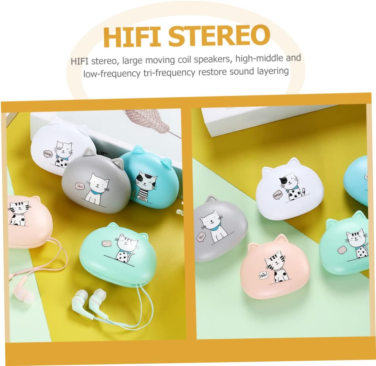 PERSELOSO Wired In-Ear Earphones with Microphone for Phones, Compatible Headset with Volume Control, Portable Inner Ear Wired Earbuds for Calls and Music Listening image number 3