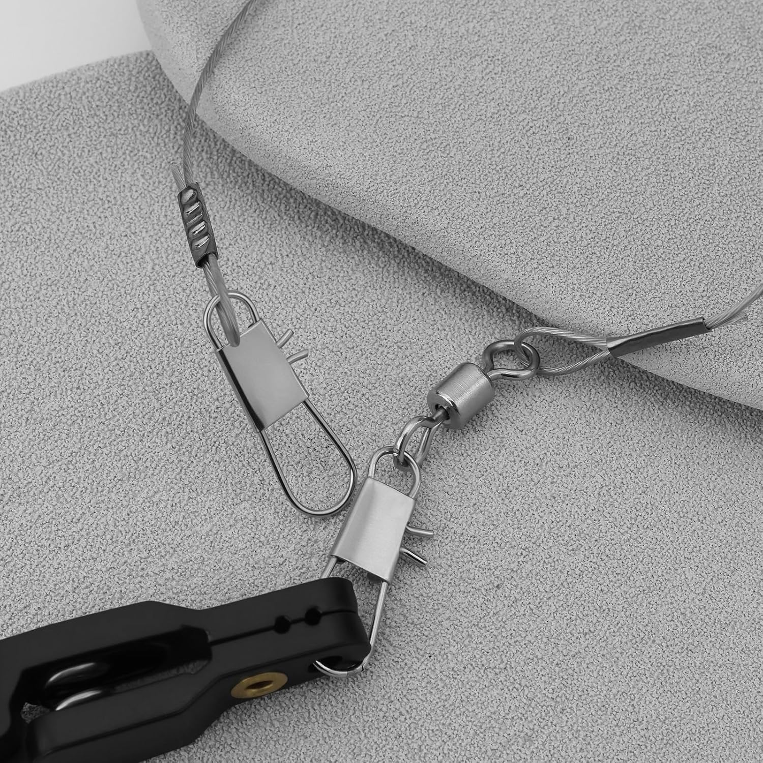 Be in Your Mind 2Pcs Downrigger Fishing Quick Release Clip with Steel Fishing Line B Shape Pin Suitable for Deep Sea Fishing Fishing for Large Fish