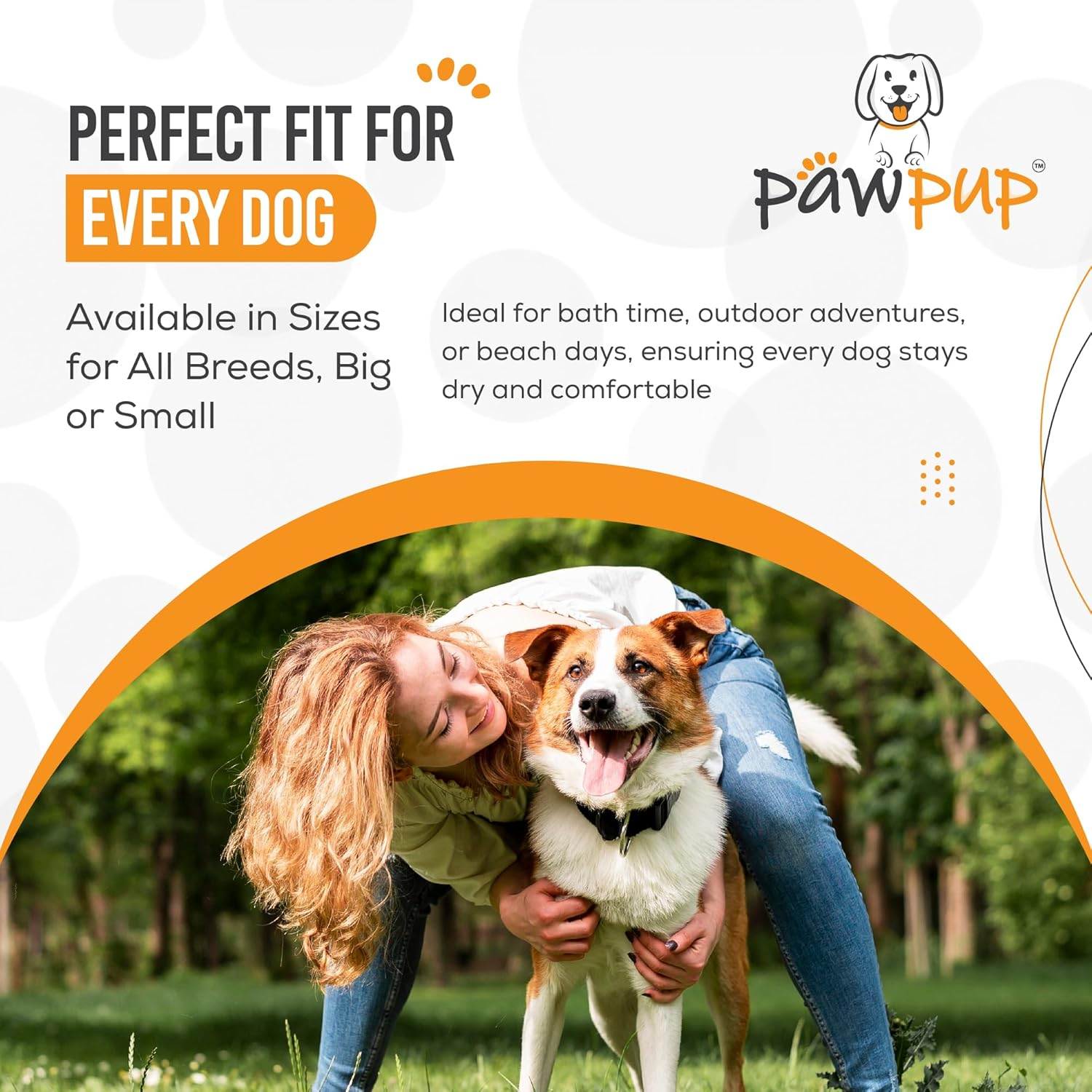 PAWPUP Dog Towel Super Absorbent - Pack of 2 - Quick Drying Super Soft Microfiber Pet Towel for Dogs, Cats and Other Pets (Brown and Grey) image number 6