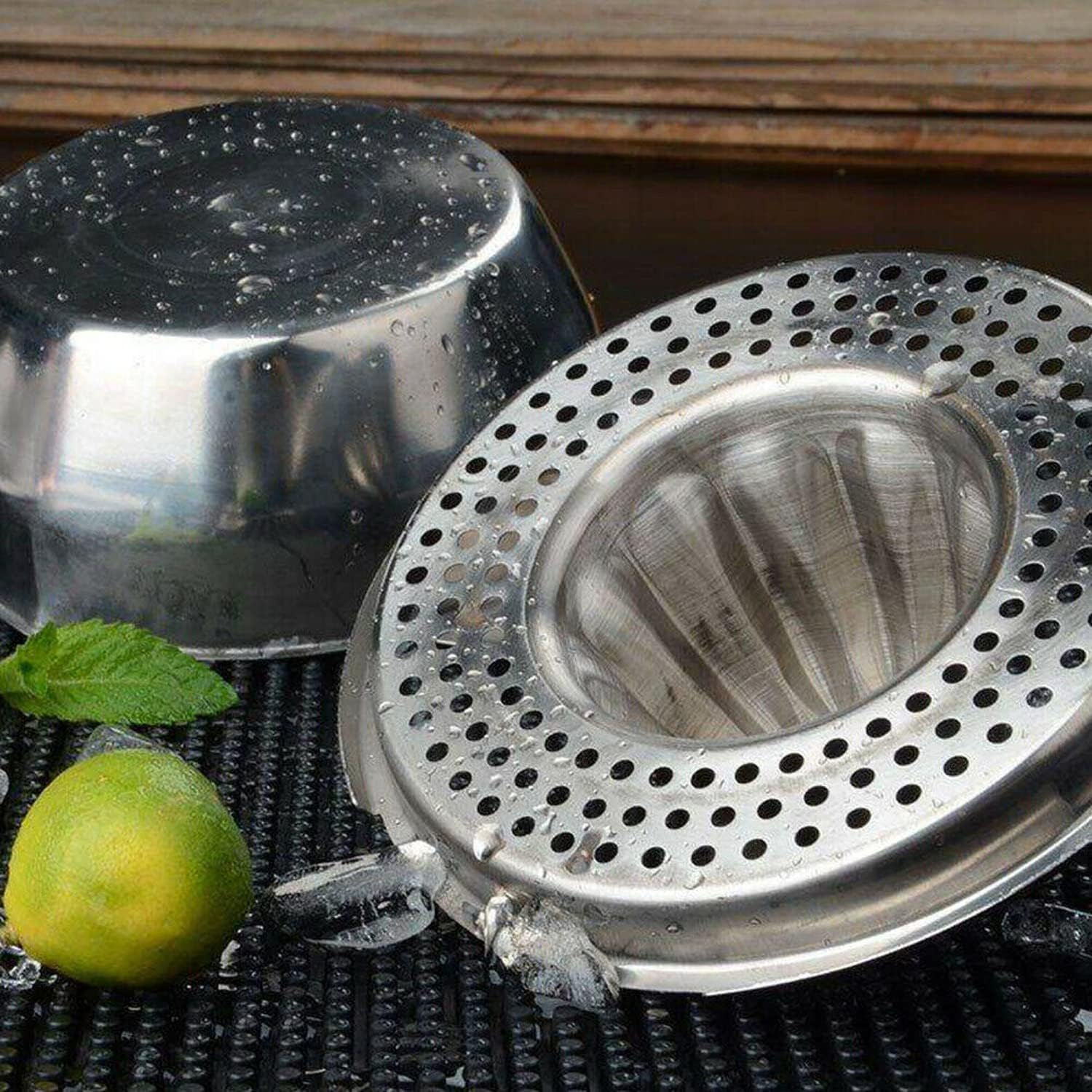 Stainless Steel Fruit Lemon Citrus Orange Juicer Manual Press Squeezer with Bowl Storage image number 5