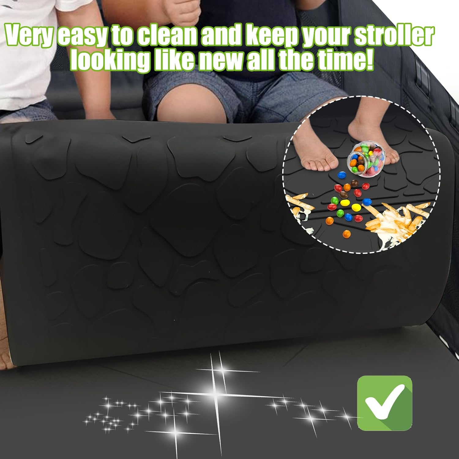 Vodolo Weather Mat Accessories for Wonderfold Wagon W4 Silicone Easy Clean Surface Water Resistant image number 6