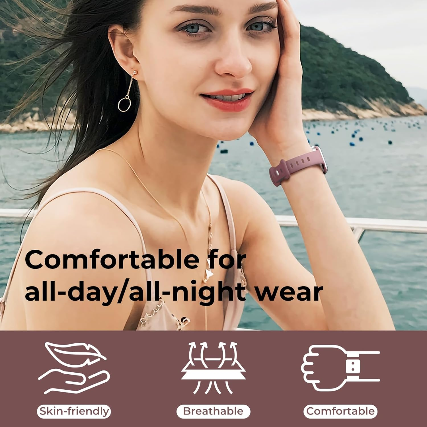 6 Pack Slim Bands Compatible with Apple Watch Band 49Mm 46Mm 45Mm 44Mm 42Mm 41Mm 40Mm 38Mm for Women,Soft Silicone Sport Strap for Iwatch Ultra 3/2/1 SE3/2/1 Series 11 10 9 8 7 6 5 4 3 2 1 image number 5