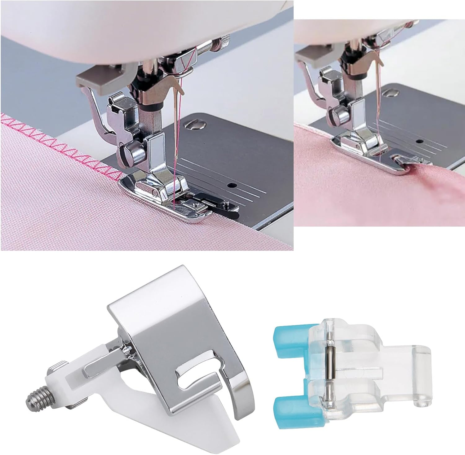 YINETTECH 12Pcs Universal Sewing Machine Presser Foot Set Compatible with Brother Compatible with Janome Compatible with Singer Compatible with Baby Lock image number 3