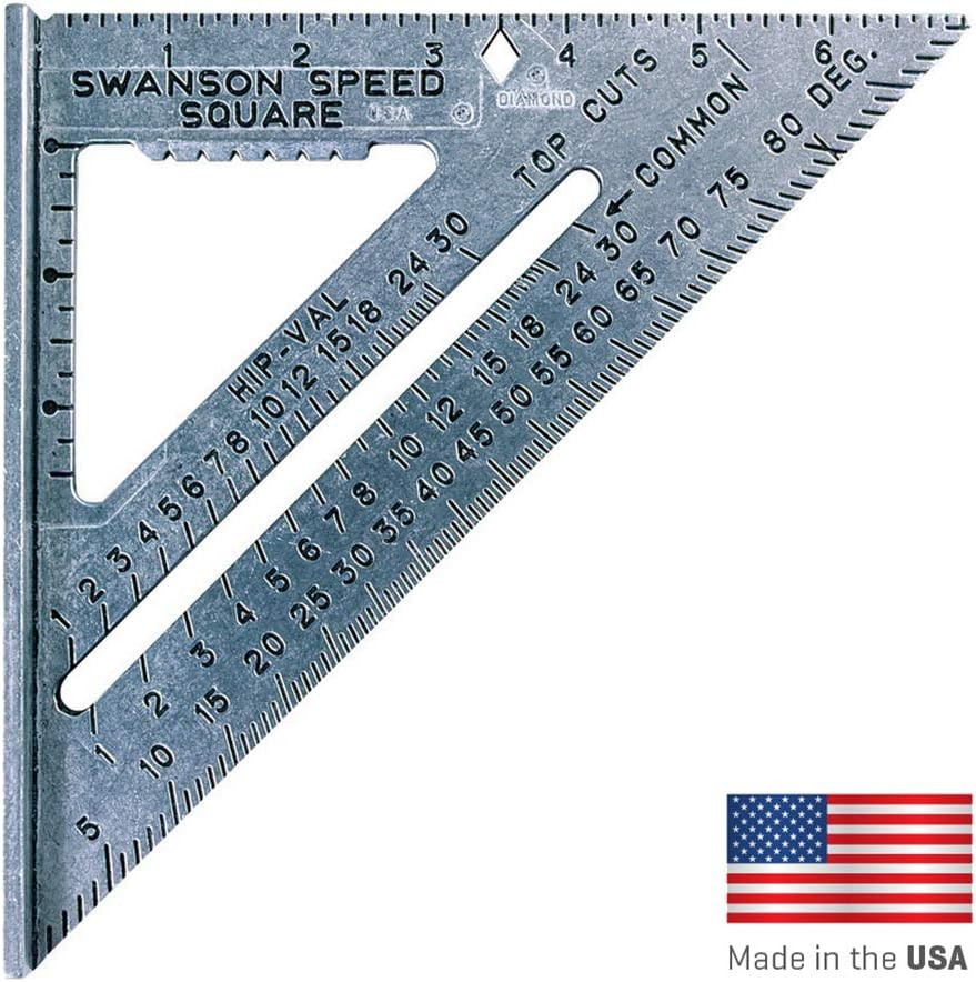 Swanson Tool Co S0101CP216 Value Pack Includes 7-Inch Speed Square with Blue Book and 2-Pack Alwayssharp Carpenter Pencils with Extra Black Graphite Replacement Tips image number 1