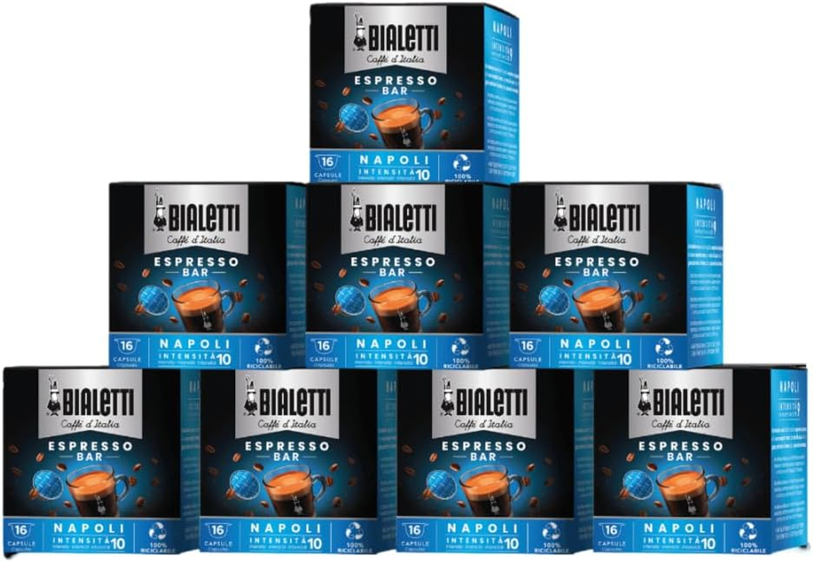 Bialetti - Coffee Capsules ROMA Blend, Medium-Dark Roast, 8 Boxes of 16 Capsules (128 Total) Compatible with Bialetti Capsule Machine image number 4