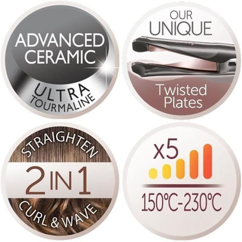 Remington Curl&Straight Confidence S6606 2-In-1 Hair Straightener image number 2